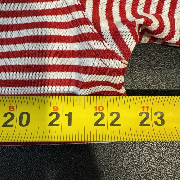 Ping Collection Polo Shirt Large Red Striped Dry Fiber Dynamics Golf Outdoors - Picture 8 of 8